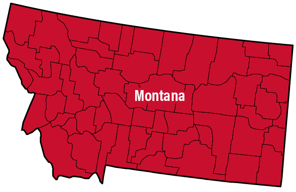 Map of Montana